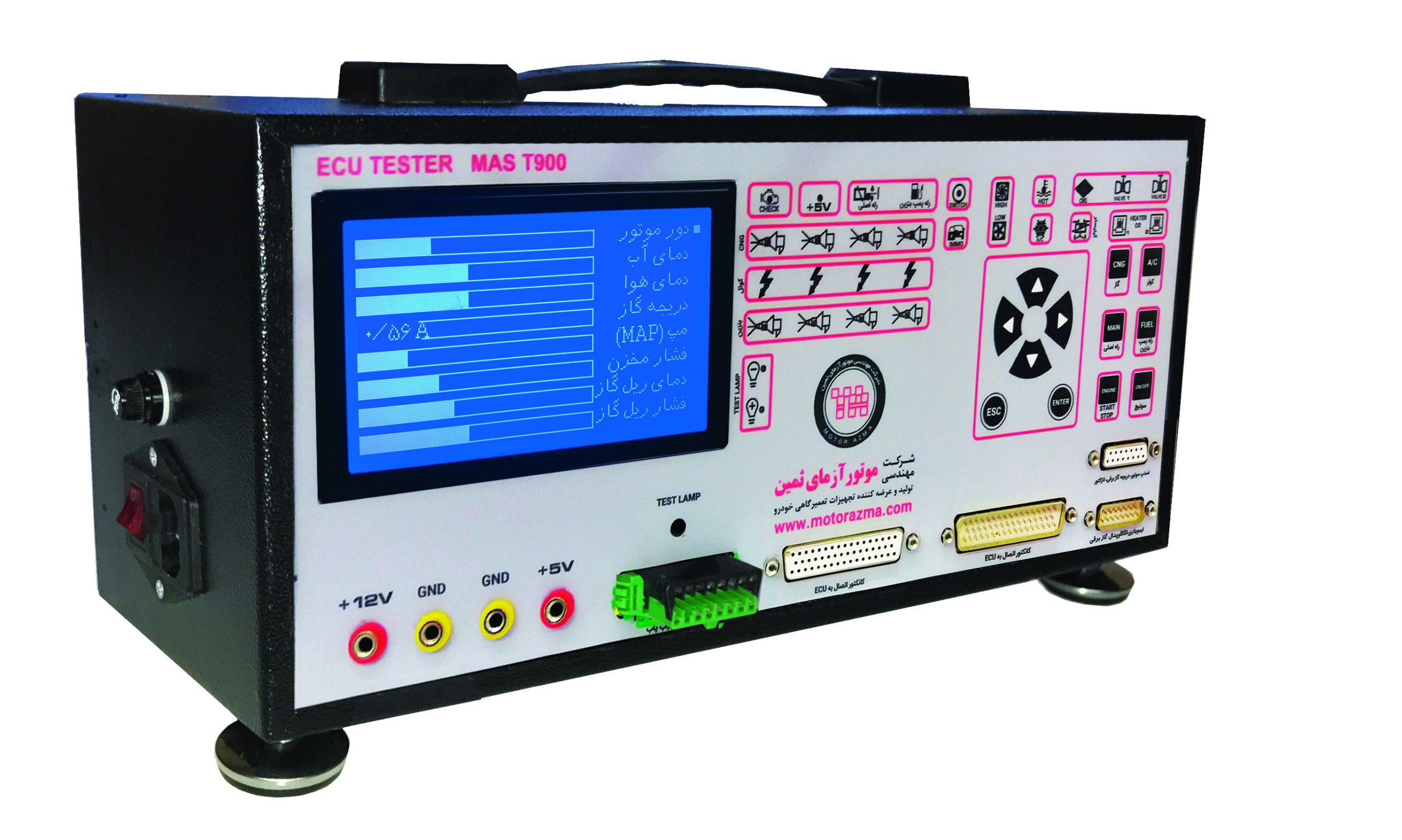 تستر ایسیو موتور آزمای ثمین